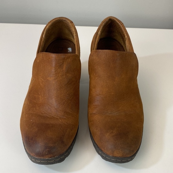 BOC Nubuck Comfort Heeled Leather Distressed Ankle Boot Size 8  Cottagecore - Picture 5 of 16